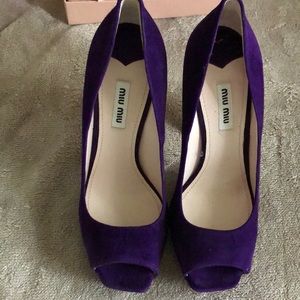 Miu Miu jeweled heels